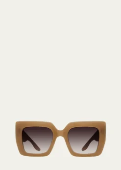 Barton PerreiraWailua Camel Zyl Butterfly Sunglasses