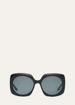 Barton Perreirax Sarah Hoover Delia Acetate Square Sunglasses
