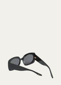 Barton Perreirax Sarah Hoover Delia Acetate Square Sunglasses