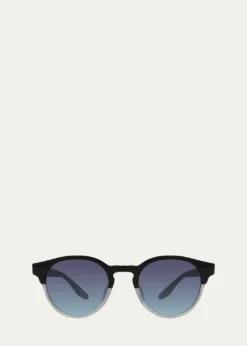 Barton PerreiraBeckford 49mm Round Acetate Sunglasses
