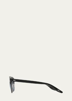 Barton PerreiraBeckford 49mm Round Acetate Sunglasses