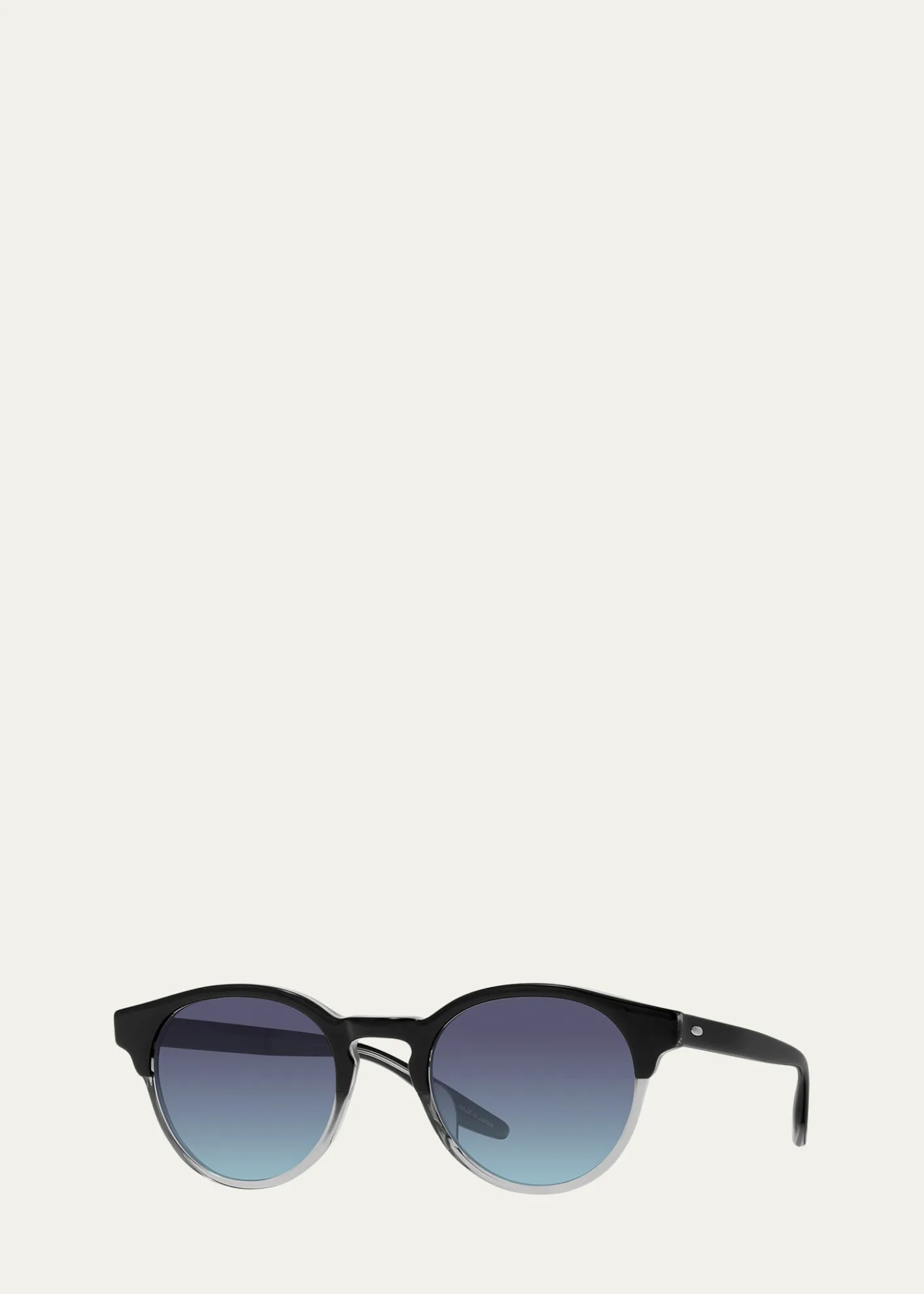 Barton PerreiraBeckford 49mm Round Acetate Sunglasses