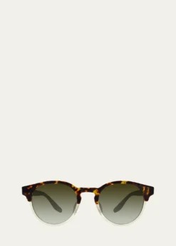 Barton PerreiraBeckford 49mm Round Acetate Sunglasses