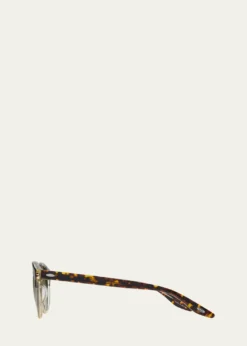 Barton PerreiraBeckford 49mm Round Acetate Sunglasses
