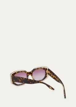 Barton PerreiraCrescendo 50.5mm Square Acetate Sunglasses