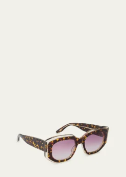Barton PerreiraCrescendo 50.5mm Square Acetate Sunglasses