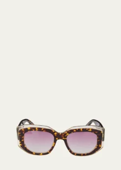 Barton PerreiraCrescendo 50.5mm Square Acetate Sunglasses