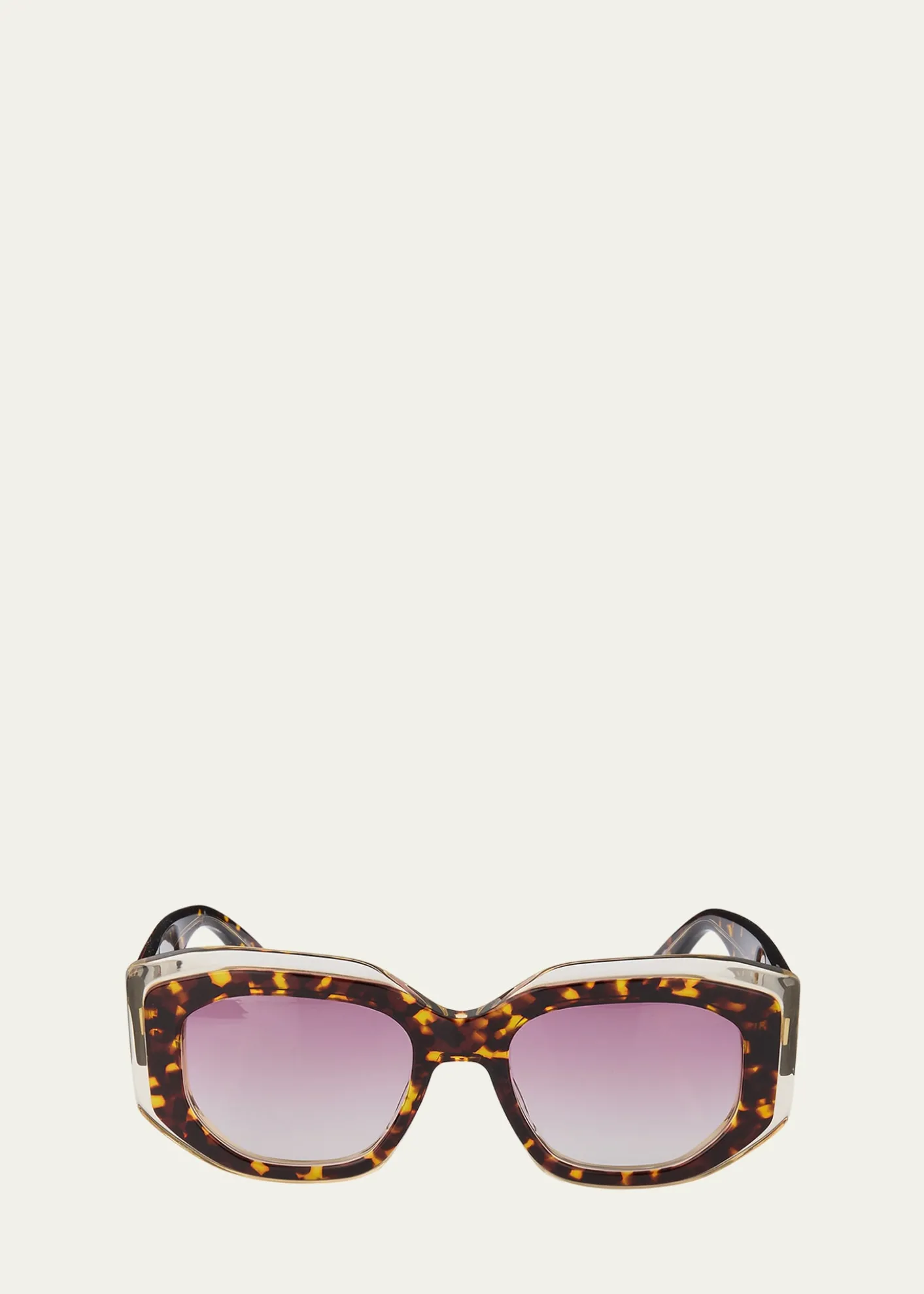 Barton PerreiraCrescendo 50.5mm Square Acetate Sunglasses