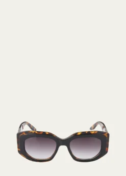 Barton PerreiraCrescendo 50.5mm Geometric Acetate Sunglasses