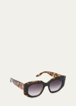 Barton PerreiraCrescendo 50.5mm Geometric Acetate Sunglasses