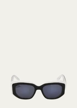 Barton PerreiraCrescendo 50.5mm Geometric Acetate Sunglasses