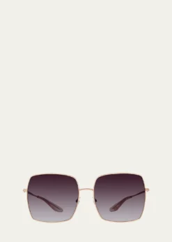 Barton PerreiraFolasade Titanium Square Sunglasses