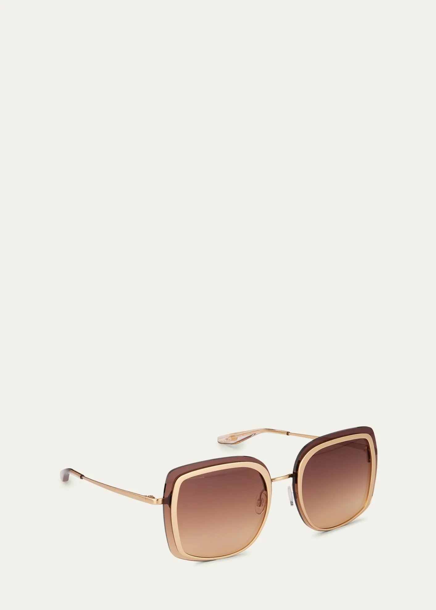 Barton PerreiraHalima 65mm Square Titanium Sunglasses