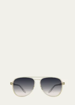 Barton PerreiraHartmann 55mm Acetate Aviator Sunglasses