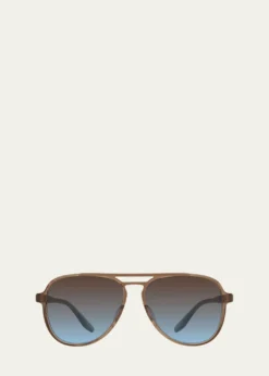 Barton PerreiraHartmann 55mm Acetate Aviator Sunglasses