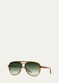 Barton PerreiraHartmann 55mm Acetate Aviator Sunglasses