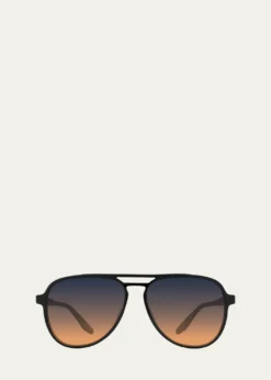 Barton PerreiraHartmann 55mm Acetate Aviator Sunglasses