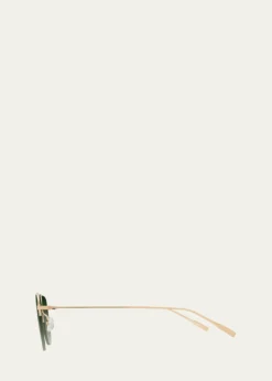 Barton Perreira McNair 55mm Titanium Aviator Sunglasses