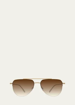 Barton Perreira McNair 55mm Titanium Aviator Sunglasses