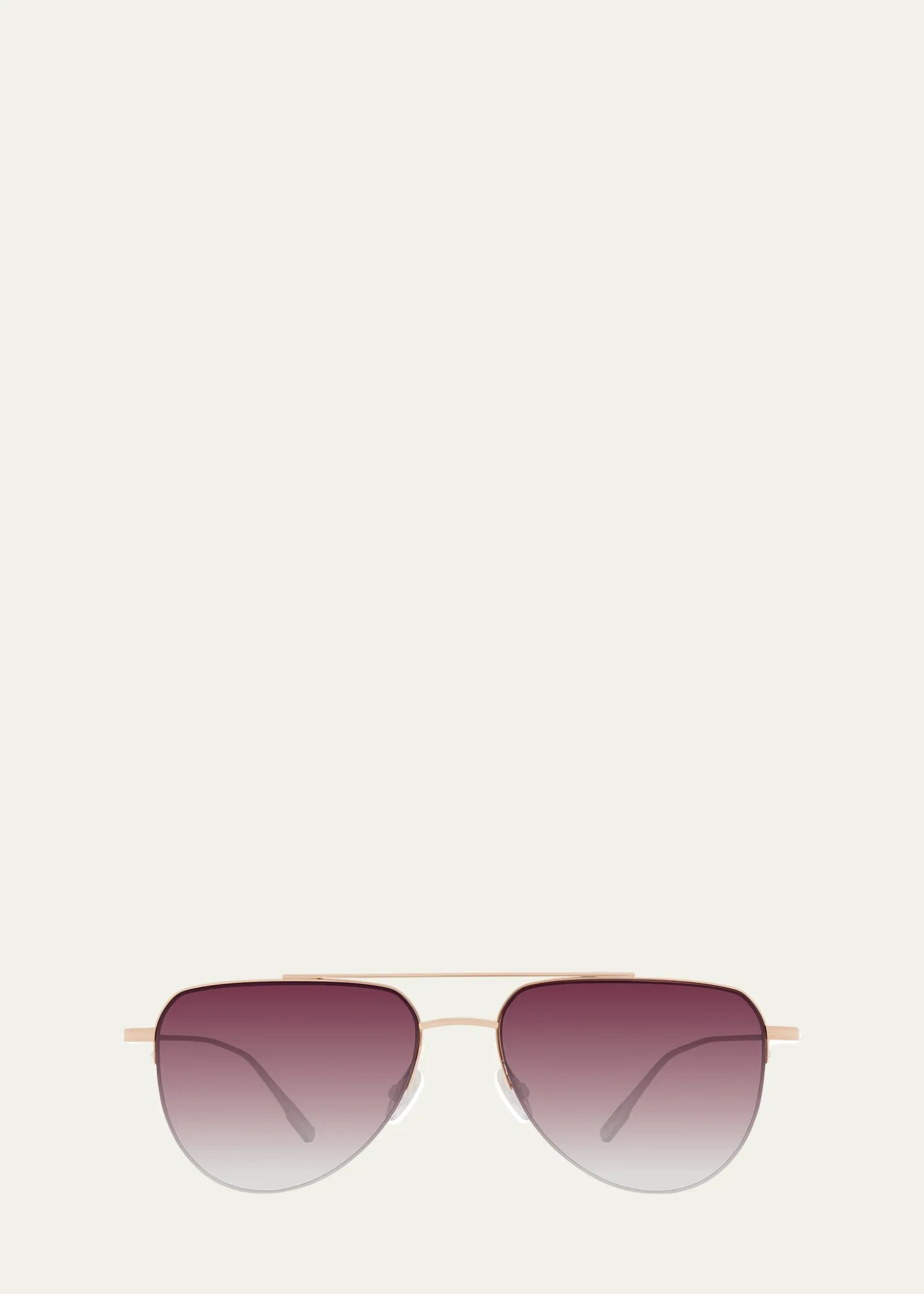 Barton PerreiraMcNair 55mm Titanium Aviator Sunglasses