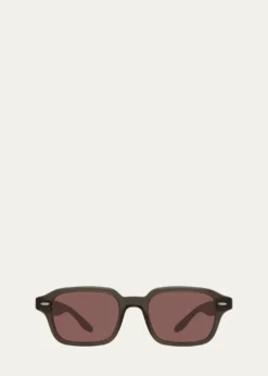 Barton PerreiraMen's Acetate Rectangle Sunglasses
