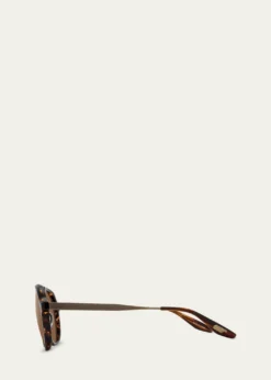 Barton PerreiraMen's Acetate and Titanium Aviator Sunglasses