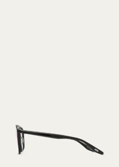 Barton PerreiraMen's Double-Bridge Acetate Aviator Sunglasses