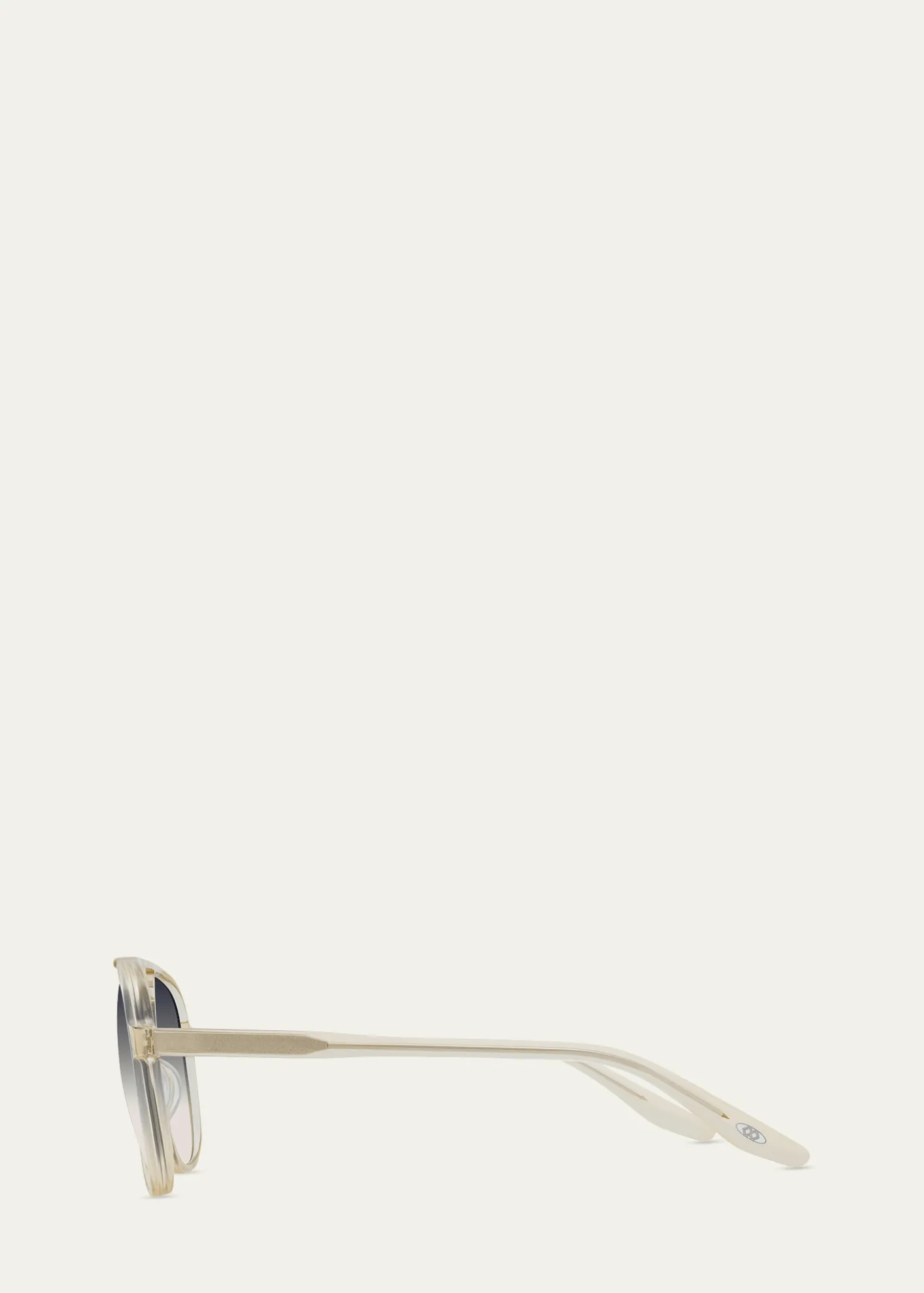Barton PerreiraMen's Double-Bridge Acetate Aviator Sunglasses