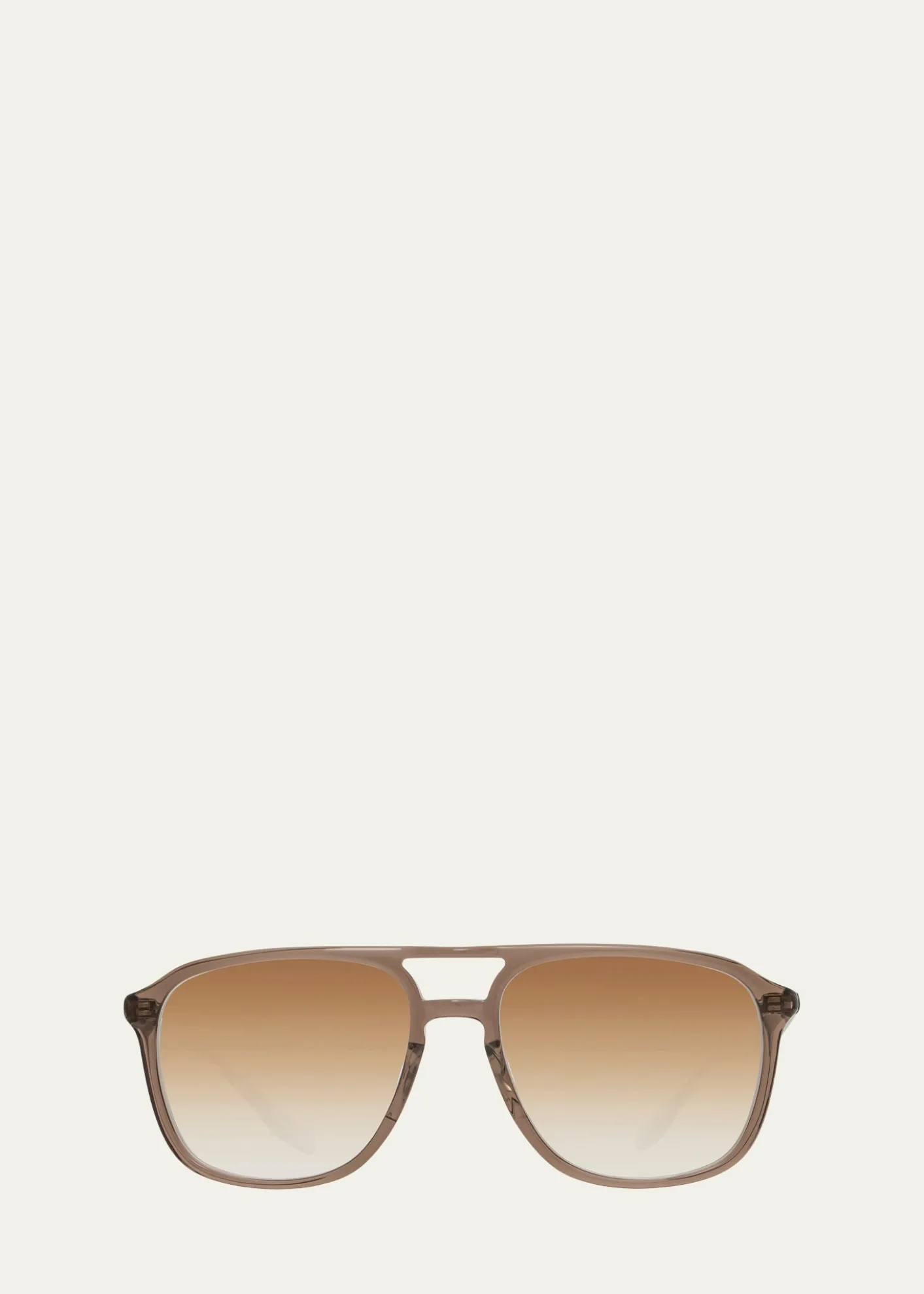 Barton PerreiraMen's Double-Bridge Acetate Aviator Sunglasses