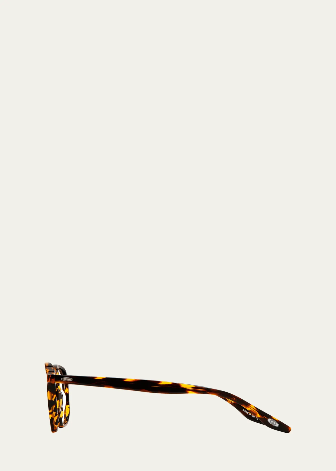 Barton PerreiraMen's Keyhole-Bridge Acetate Square Sunglasses