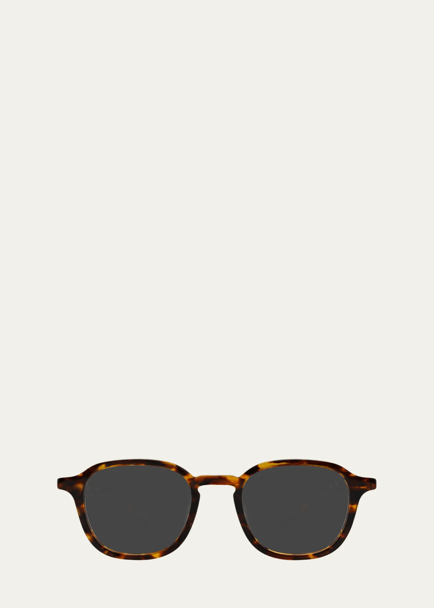 Barton PerreiraMen's Keyhole-Bridge Acetate Square Sunglasses