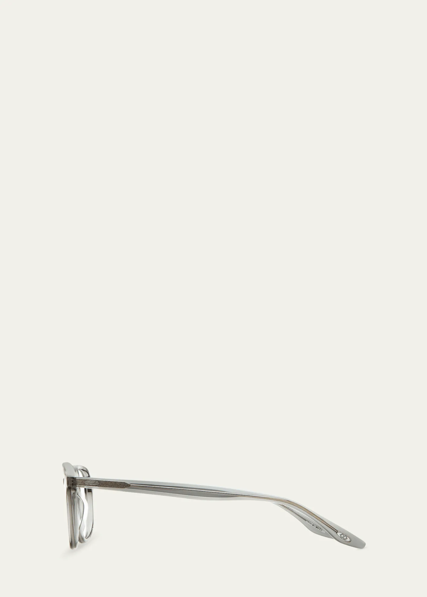 Barton PerreiraMen's Keyhole-Bridge Acetate Square Sunglasses