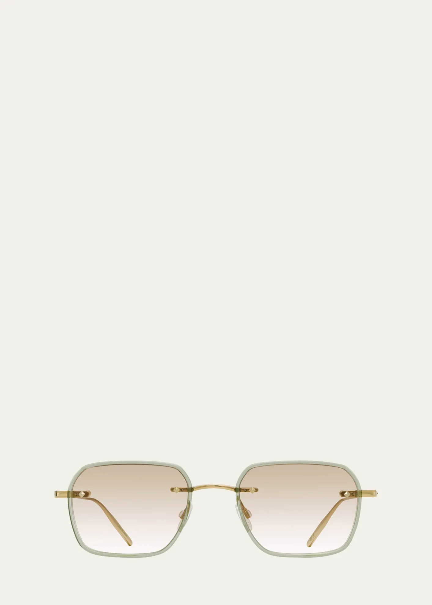 Barton PerreiraMen's Louie Titanium and Acetate Square Sunglasses