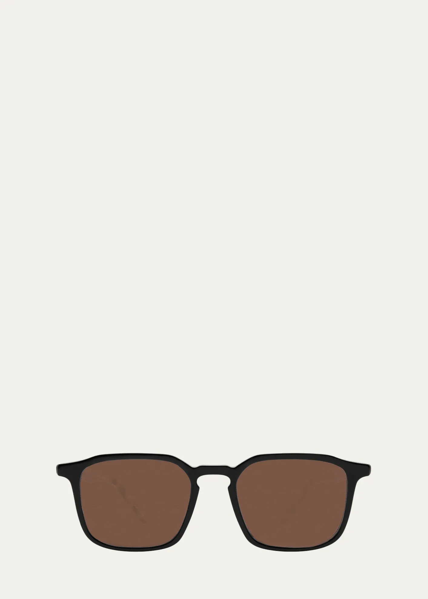 Barton PerreiraMen's Raymond Keyhole-Bridge Acetate Rectangle Sunglasses