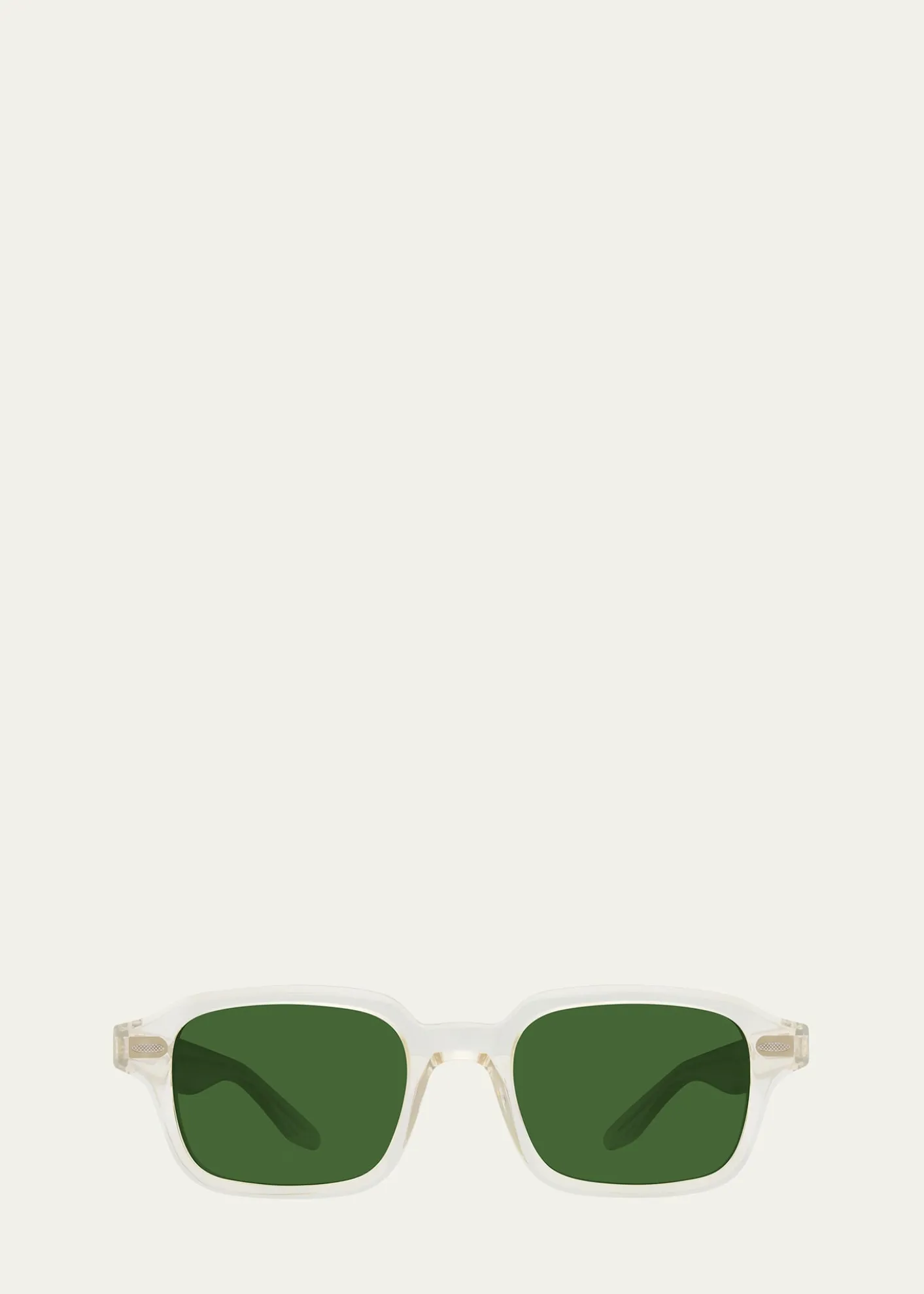 Barton PerreiraMen's Transparent-Acetate Rectangle Sunglasses