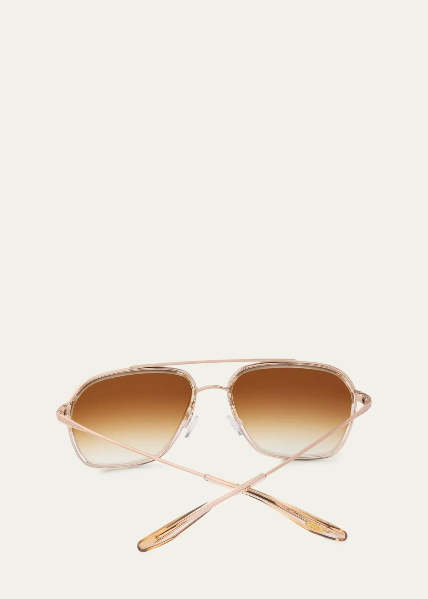 Barton PerreiraRizzo 58mm Aviator Titanium Sunglasses