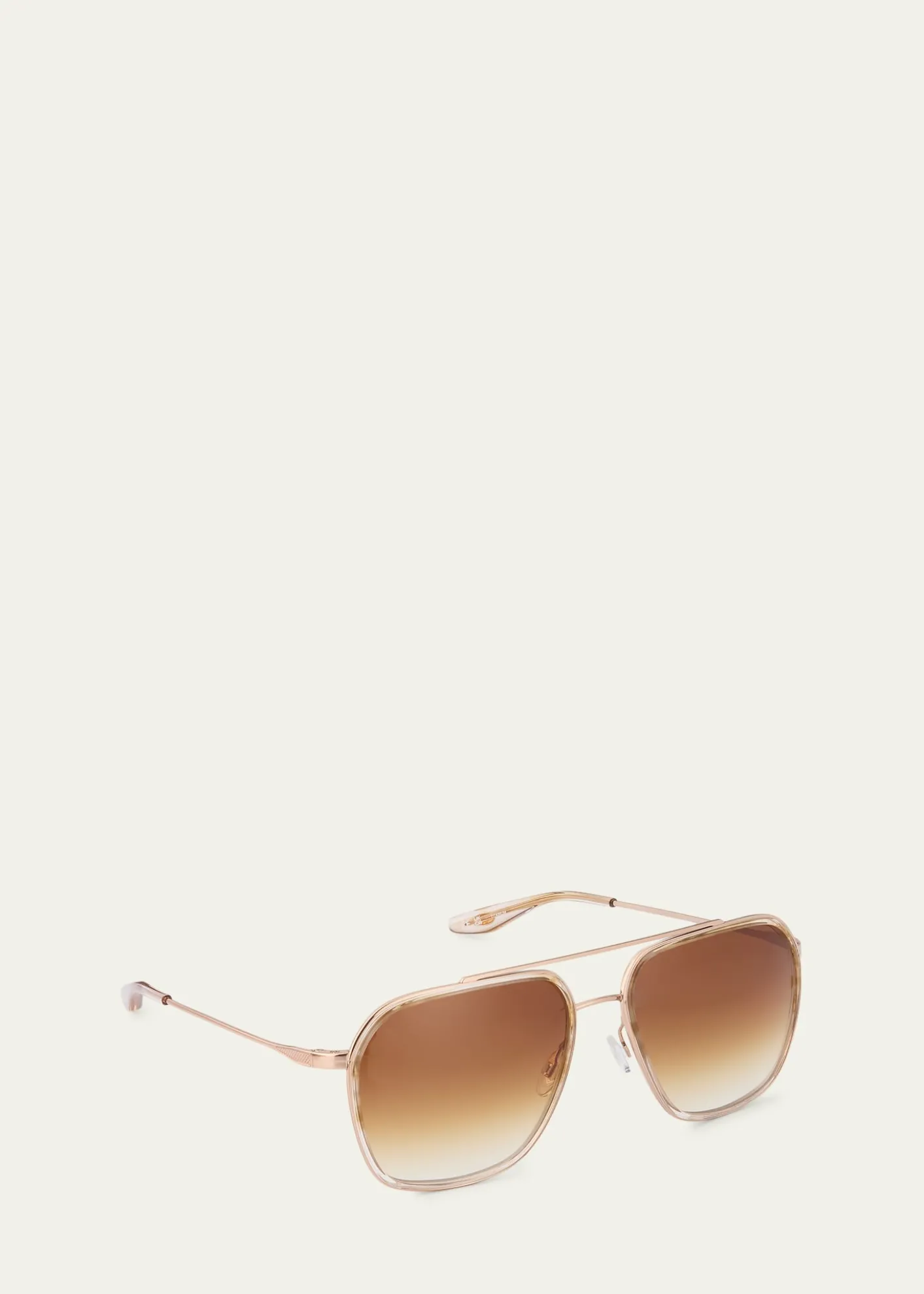 Barton PerreiraRizzo 58mm Aviator Titanium Sunglasses