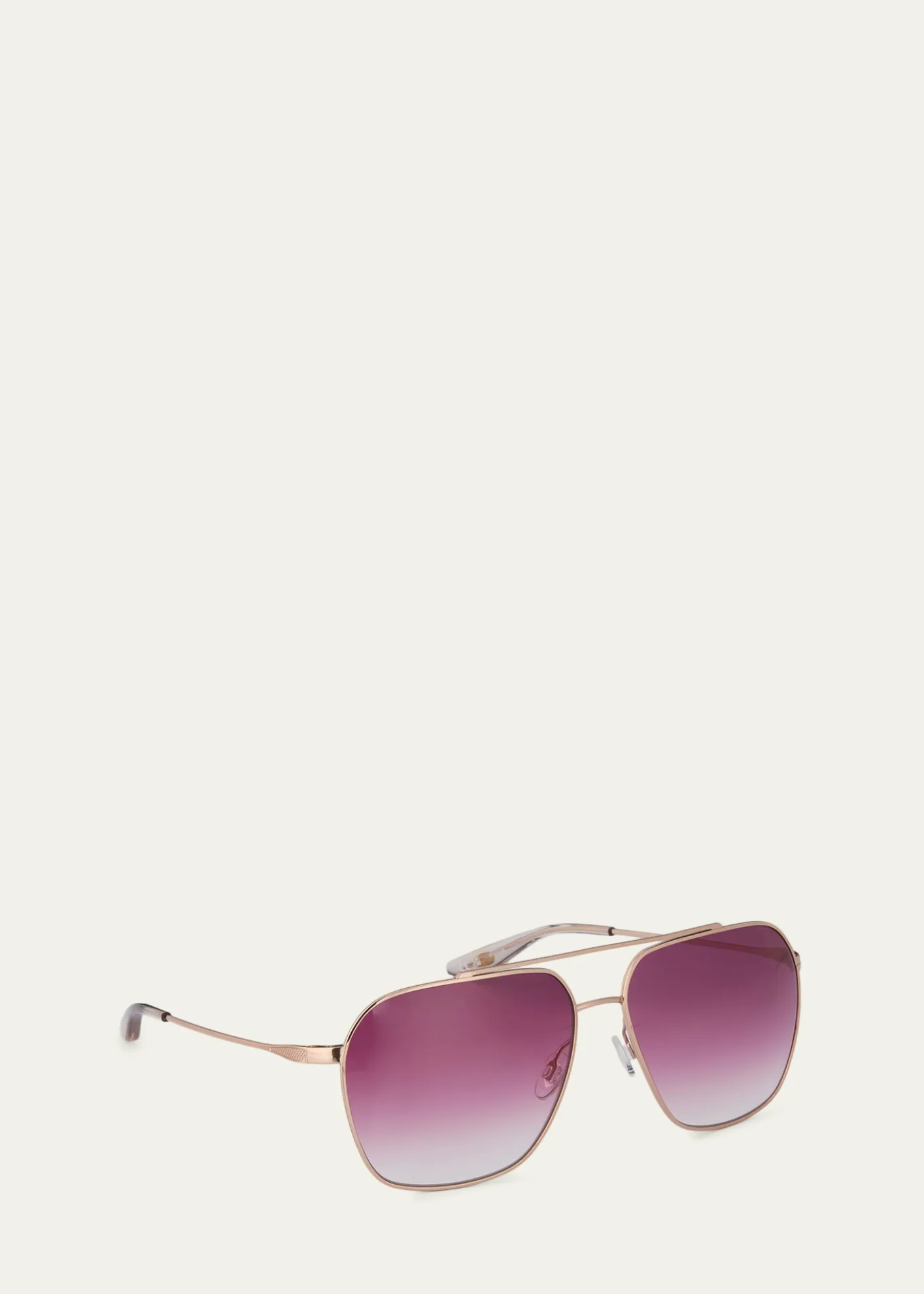 Barton PerreiraRizzo 60mm Aviator Titanium Sunglasses