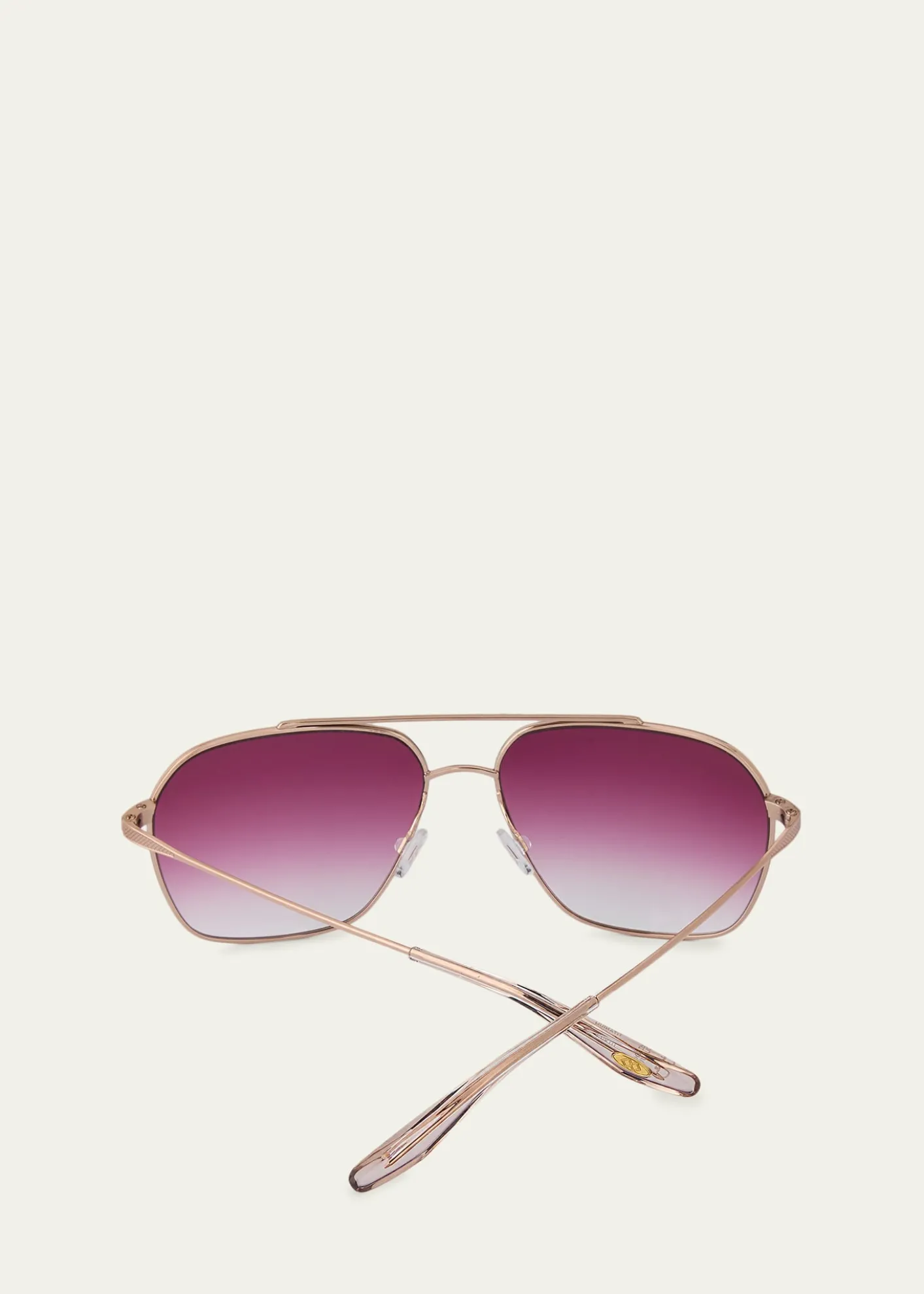 Barton PerreiraRizzo 60mm Aviator Titanium Sunglasses