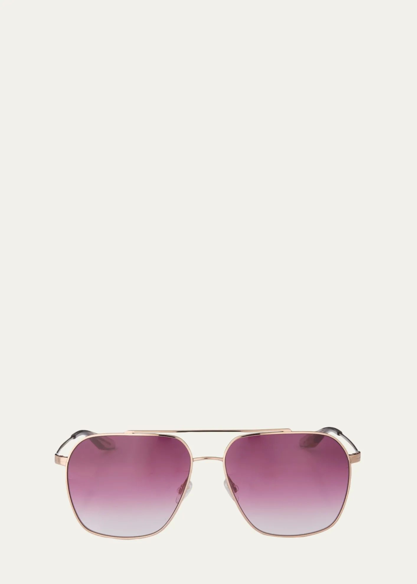 Barton PerreiraRizzo 60mm Aviator Titanium Sunglasses