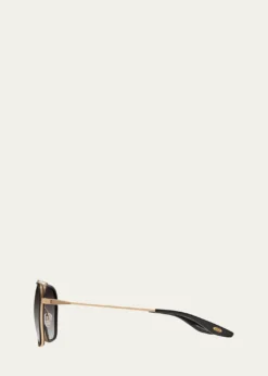 Barton PerreiraRizzo 58mm Titanium & Acetate Aviator Sunglasses