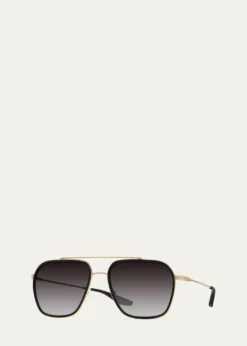 Barton PerreiraRizzo 58mm Titanium & Acetate Aviator Sunglasses