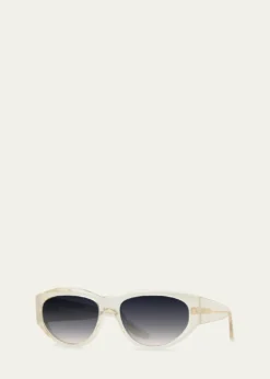 Barton PerreiraRobinson 56mm Acetate Oval Sunglasses