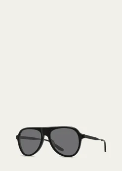 Barton Perreira007 Vedretta Acetate Aviator Sunglasses