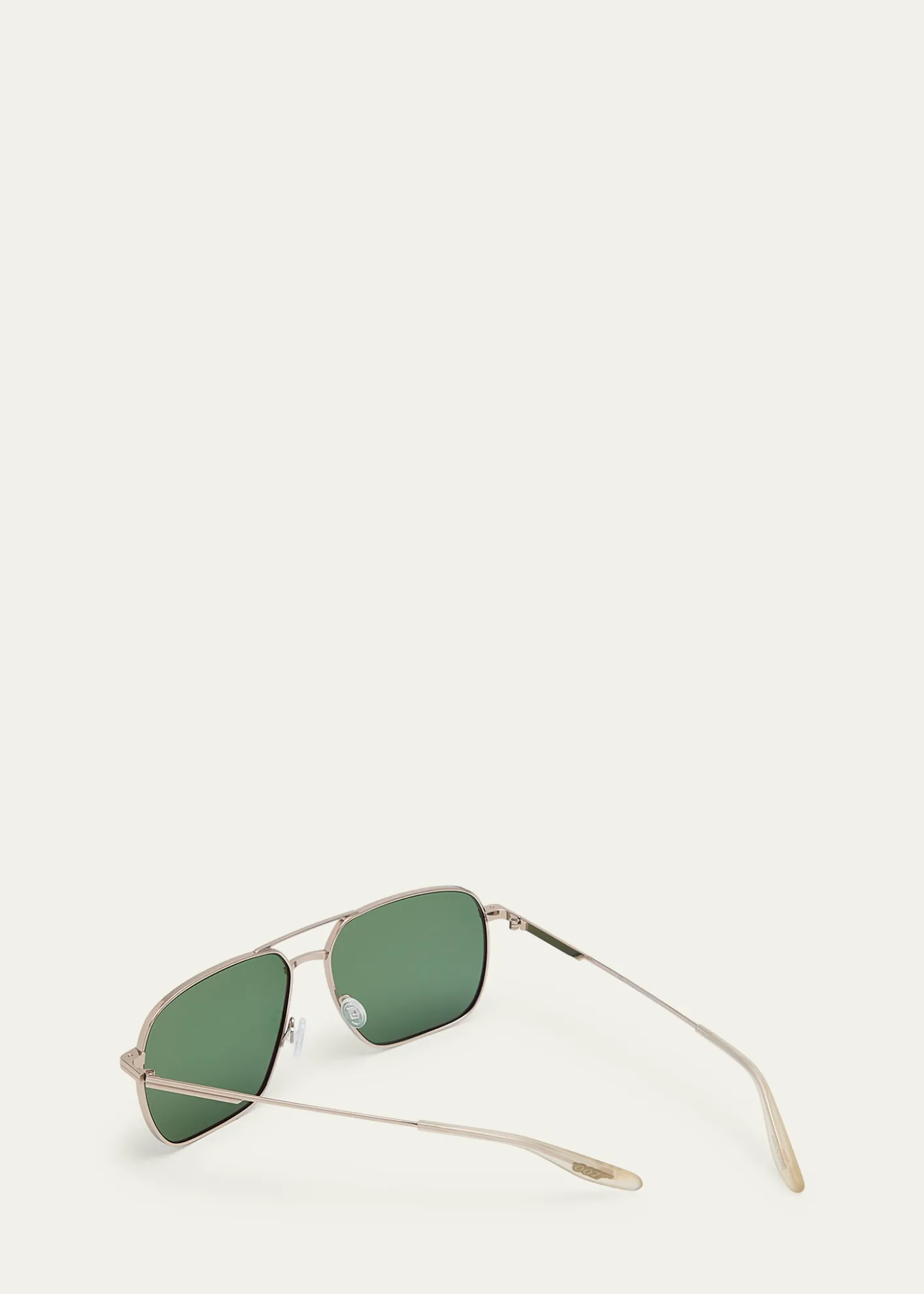 Barton Perreirax 007 Men's Royale Double-Bridge Titanium Aviator Sunglasses
