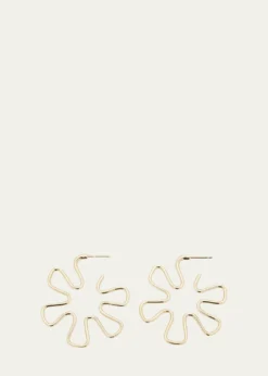 Bea BongiascaB Gold Earrings in 9K Yellow Gold