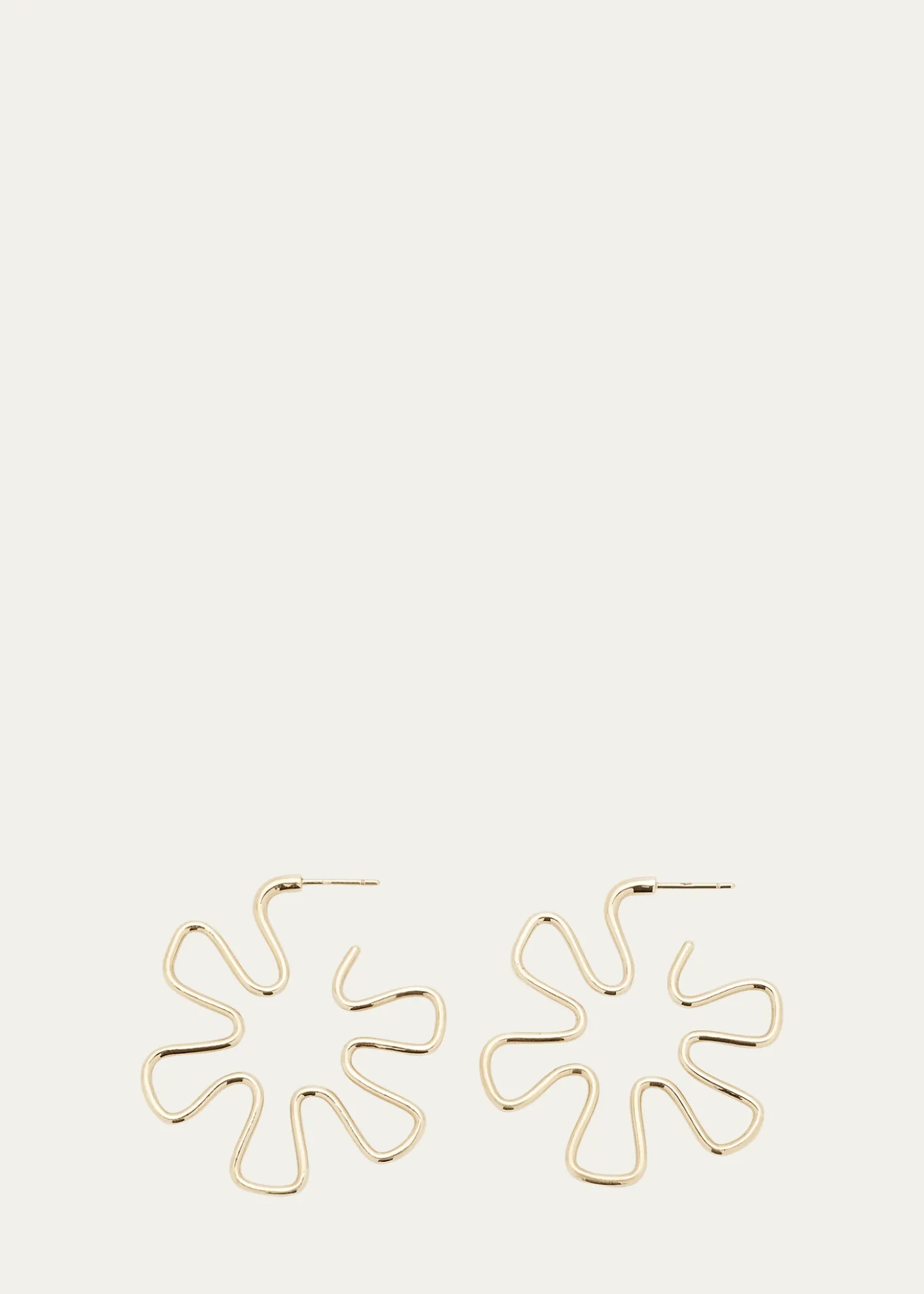 Bea BongiascaB Gold Earrings in 9K Yellow Gold