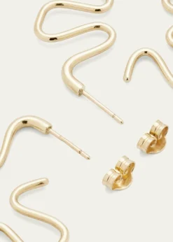 Bea BongiascaB Gold Earrings in 9K Yellow Gold