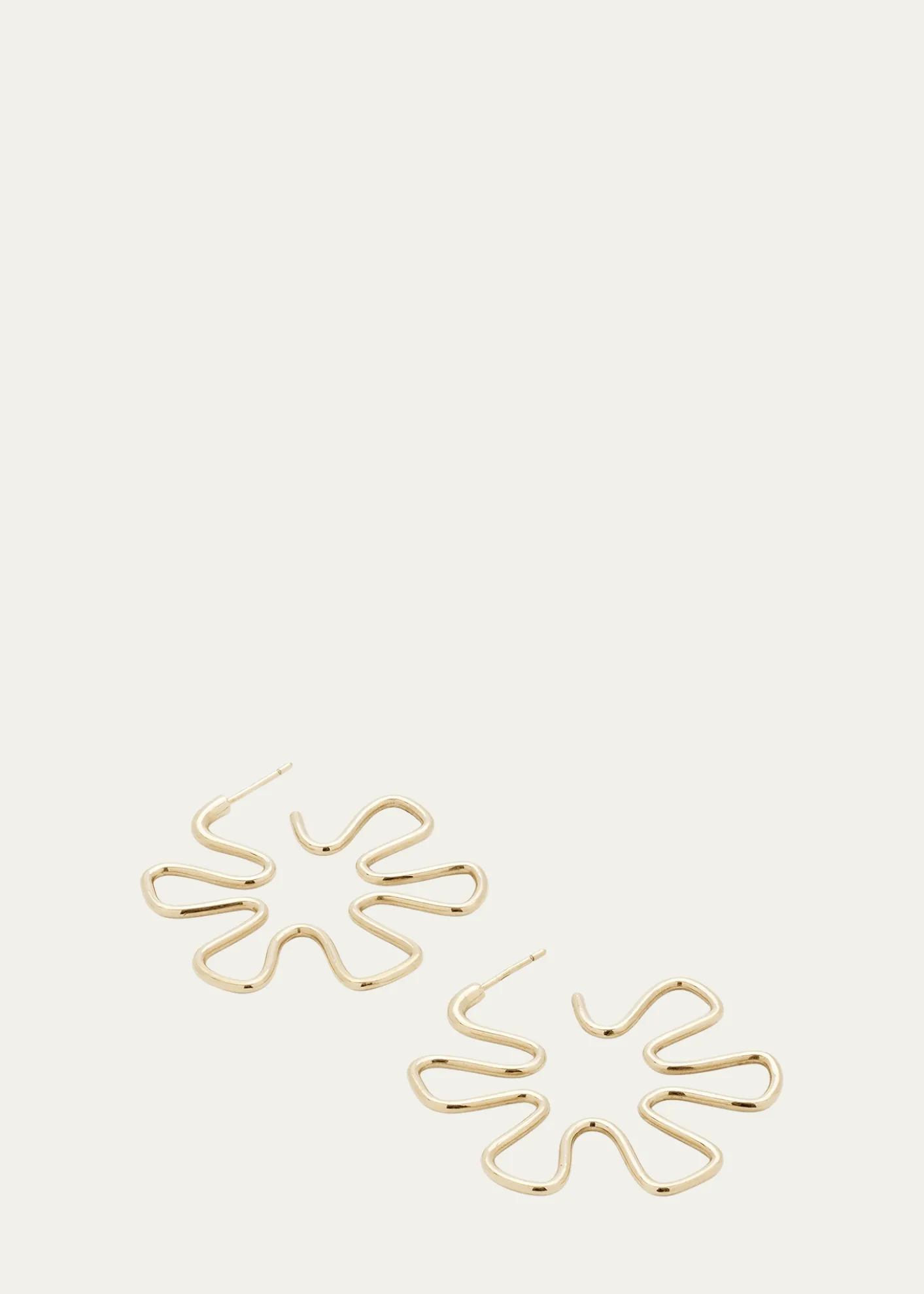 Bea BongiascaB Gold Earrings in 9K Yellow Gold
