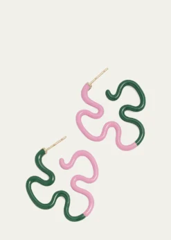 Bea BongiascaDuo Color Enamel Earrings